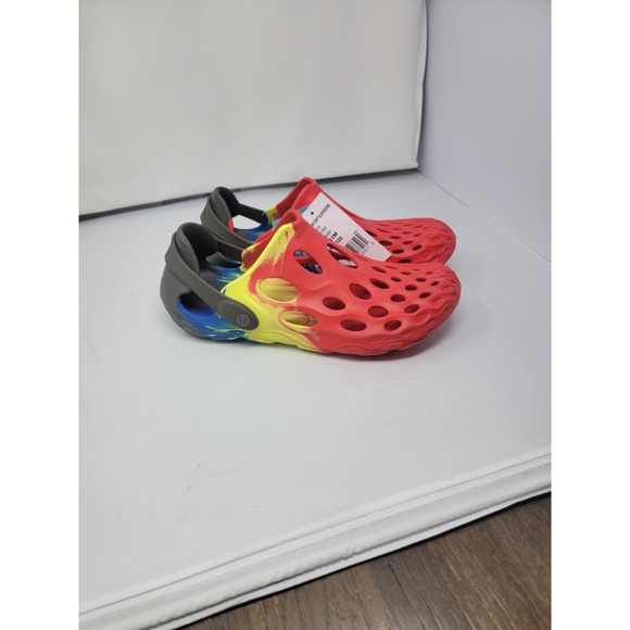 Merrell Other - NWT Merrell Hydro Moc Drift Shoes Size 11 - Red/Blue/HiViz (Tie Dye)